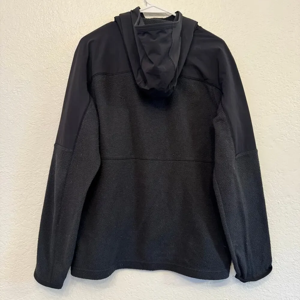 Cotopaxi Men's Abrazo Hooded Full-Zip Fleece Jacket Black Medium Activewear